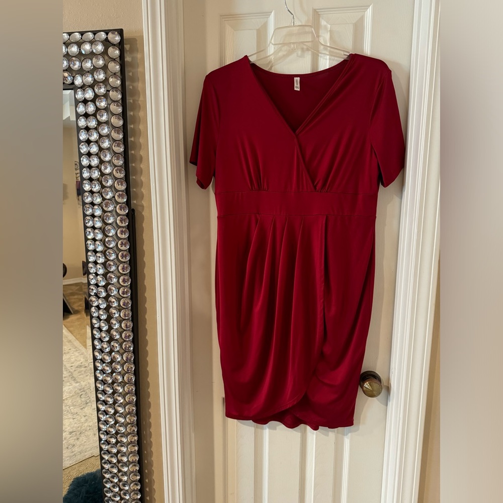 Red Wrap Dress